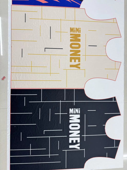 Sublimation fabric panels with custom artwork printed edge to edge