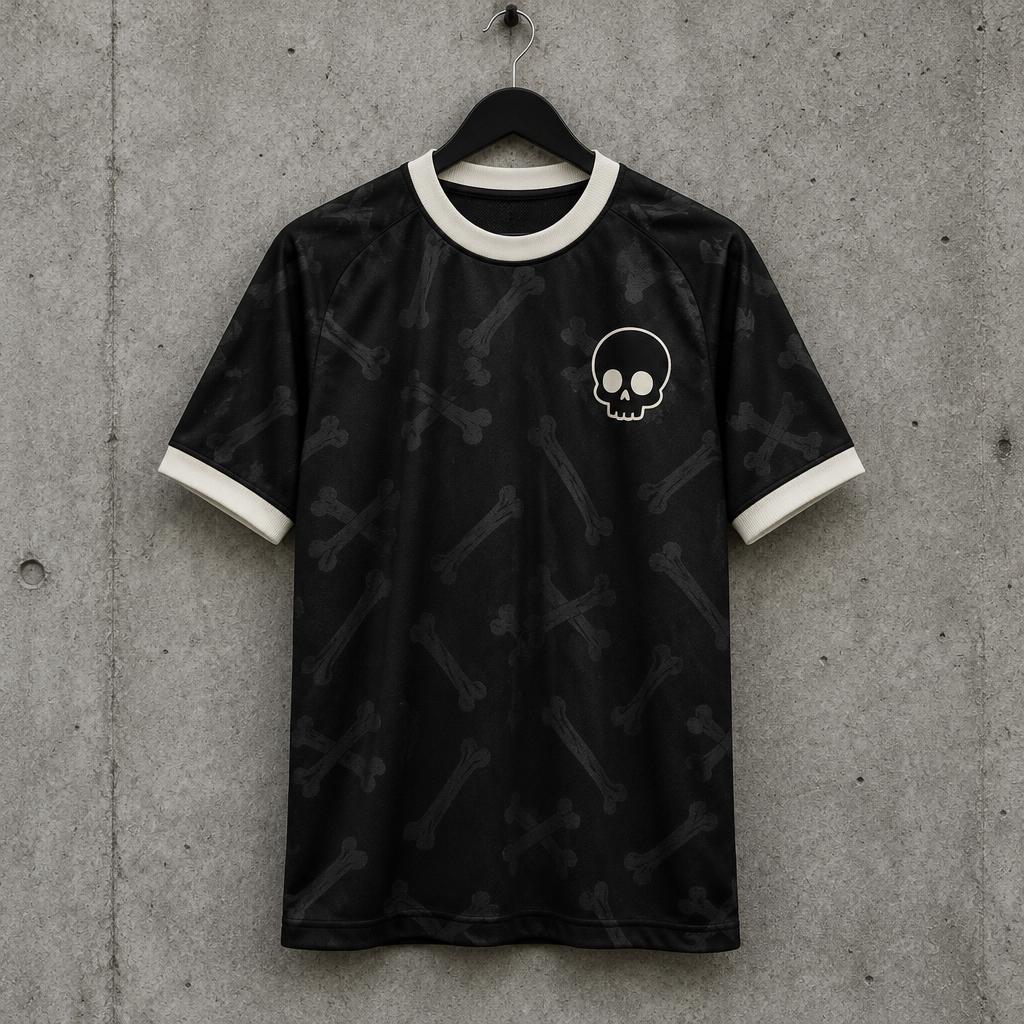 Black N Purple — Bare Bones × Goal Tally collab jersey